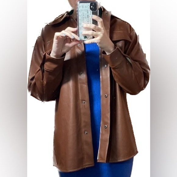 Faux Good Measure Shacket - Picture 2 of 3